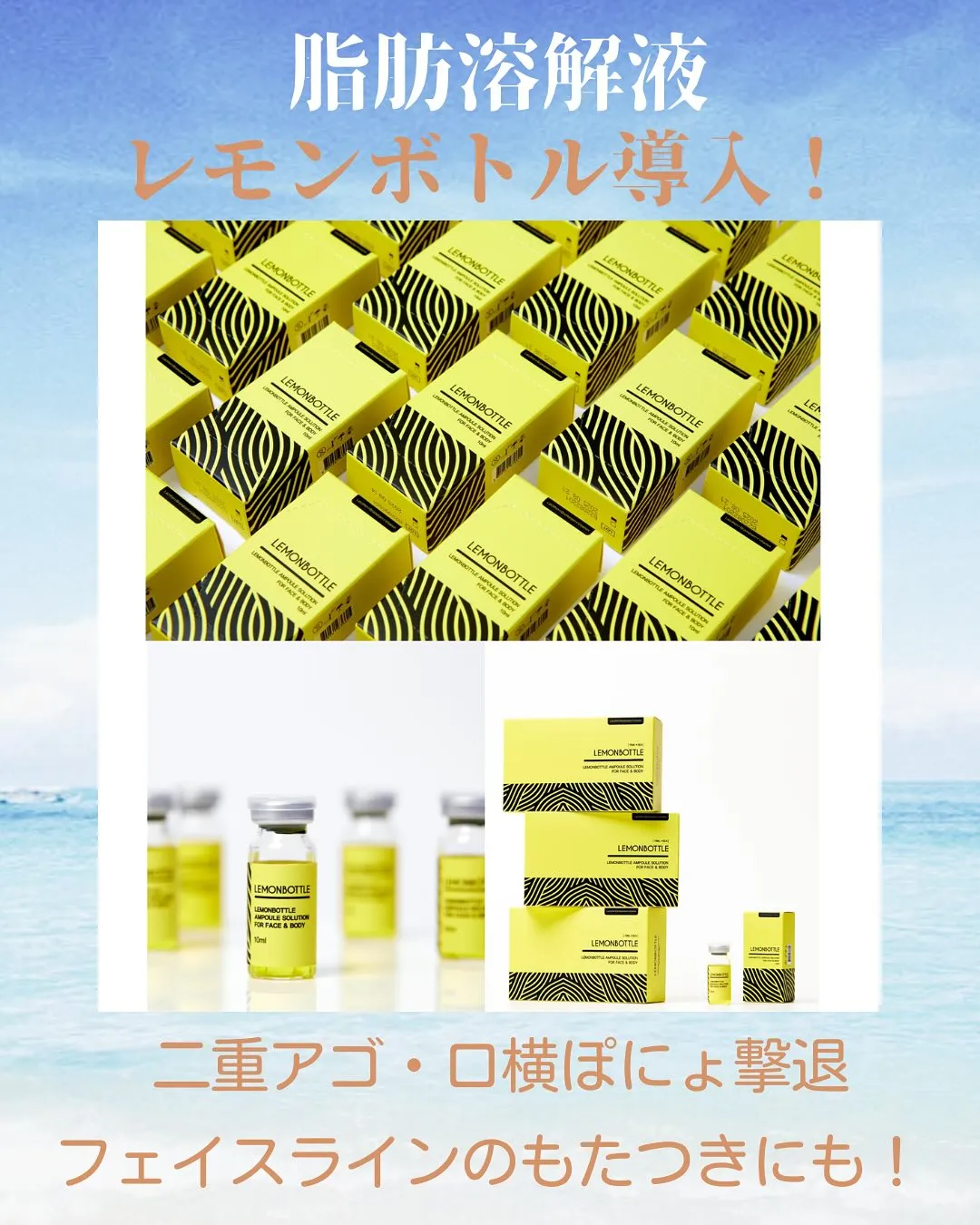 脂肪溶解液レモンボトル導入♪